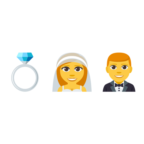 💍👰🤵 Emoji Domain EmojiOne rendering